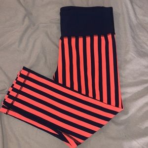 Lululemon striped capri leggings